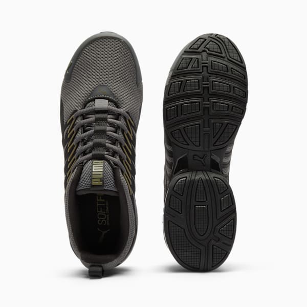 Zapatos para correr para hombre Enzo Wide, Cool Dark Gray-PUMA Black-PUMA Olive, extralarge